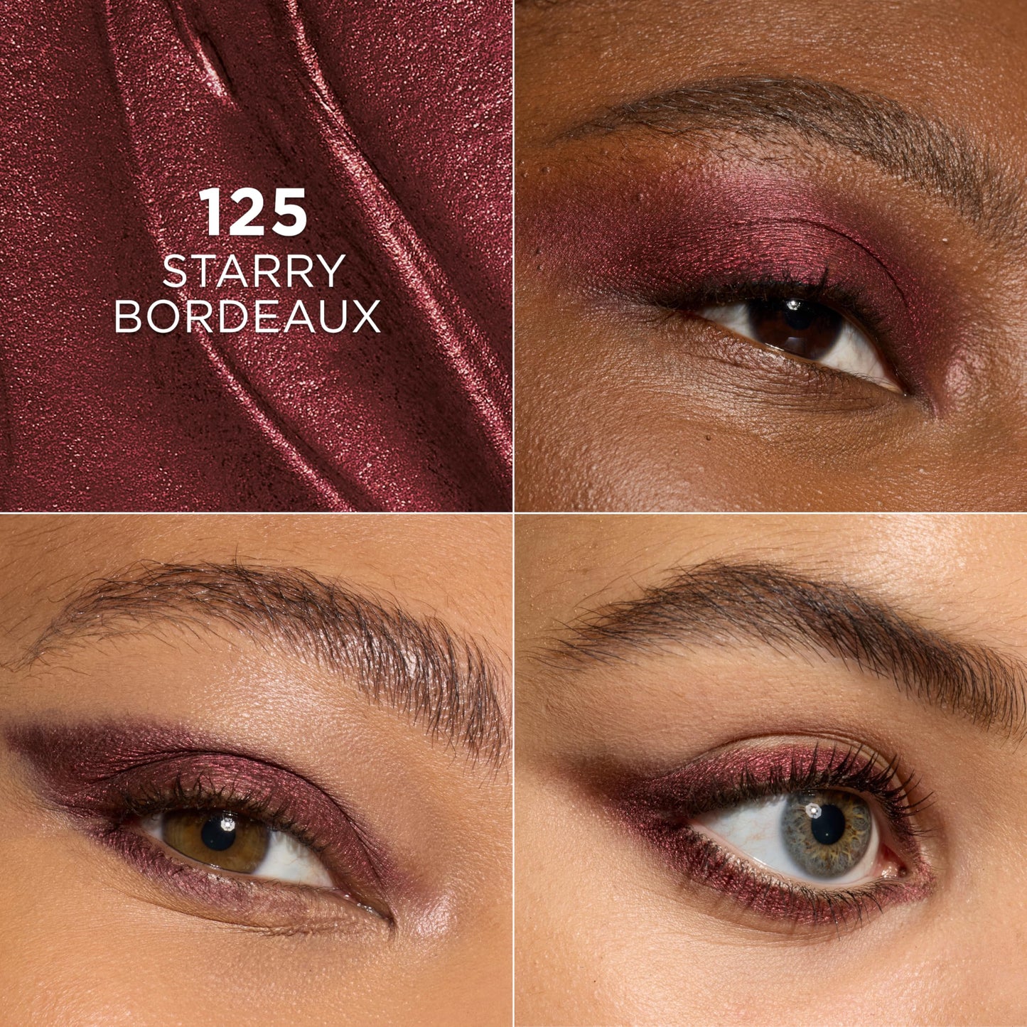 L'Oreal Paris Makeup Le Shadow Stick Eyeshadow, Blendable, Smudge-Resistant, Smokey Cream Eyeshadow, 125 Starry Bordeaux