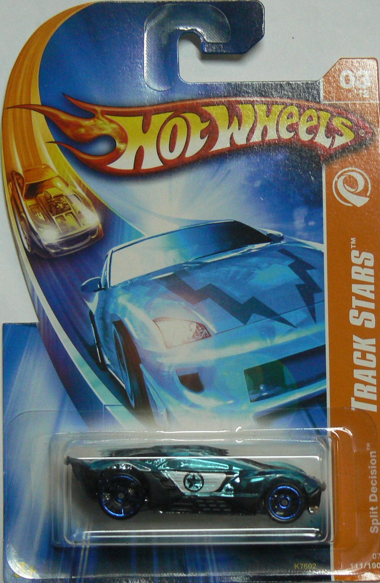 Hot Wheels Track Stars Series #3 Split Decision Black And Blue #2007-111 Collectible Collector Car Mattel