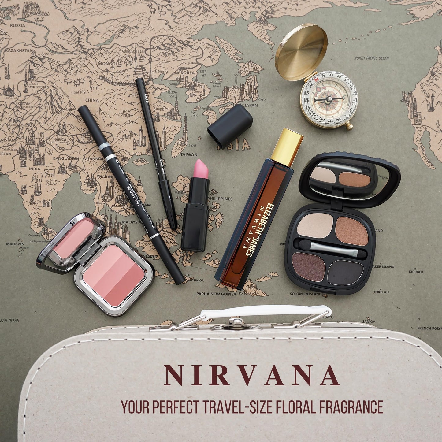 Nirvana Rose By Elizabeth And James Eau De Parfum Rollerball 0.34 Oz Mini