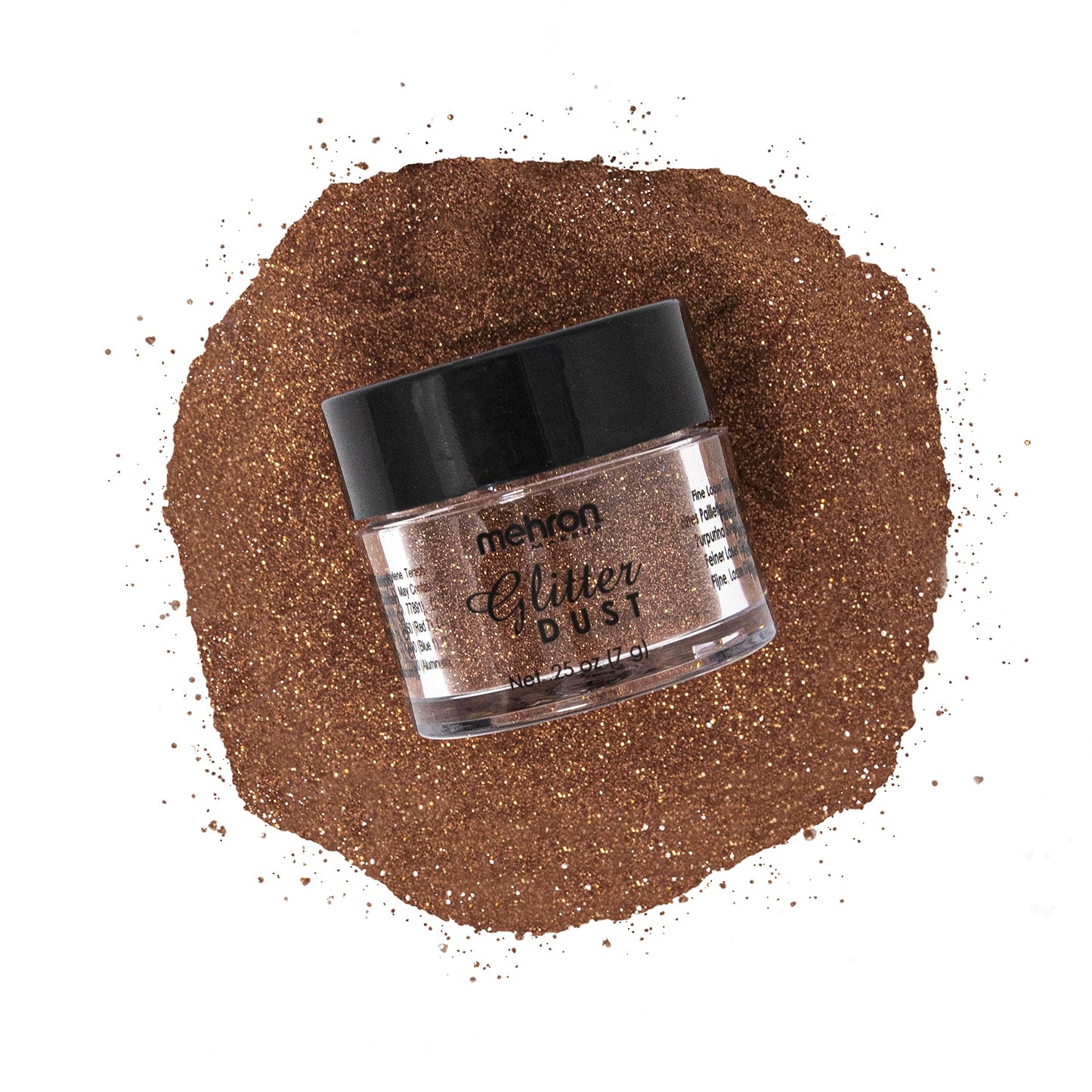 Mehron Makeup Paradise Glitter FX | Professional Cosmetic for Makeup & Art | Vibrant & Shimmering Loose Glitter .25 oz (7 g) (Copper)