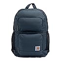 Carhartt 27L Single-Compartment Backpack, Durable Pack with Laptop Sleeve and Duravax Abrasion Resistant Base, Navy