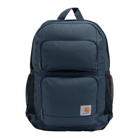 Carhartt 27L Single-Compartment Backpack, Durable Pack with Laptop Sleeve and Duravax Abrasion Resistant Base, Navy