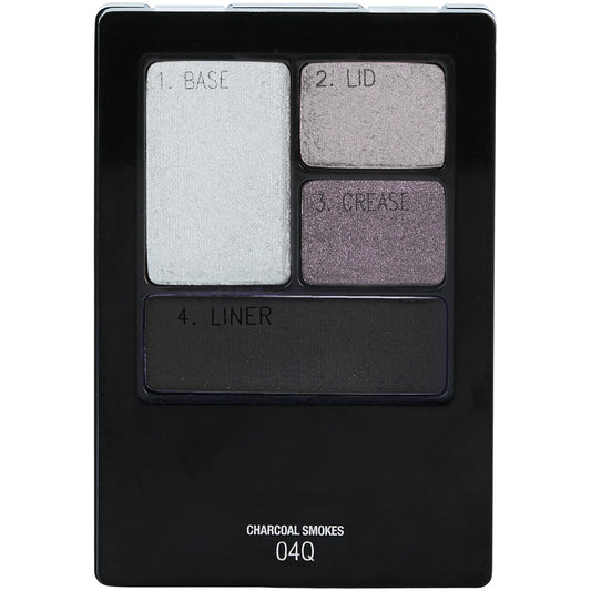 Maybelline New York Expert Wear Eyeshadow Quads, Charcoal Smokes, 0.17 oz.