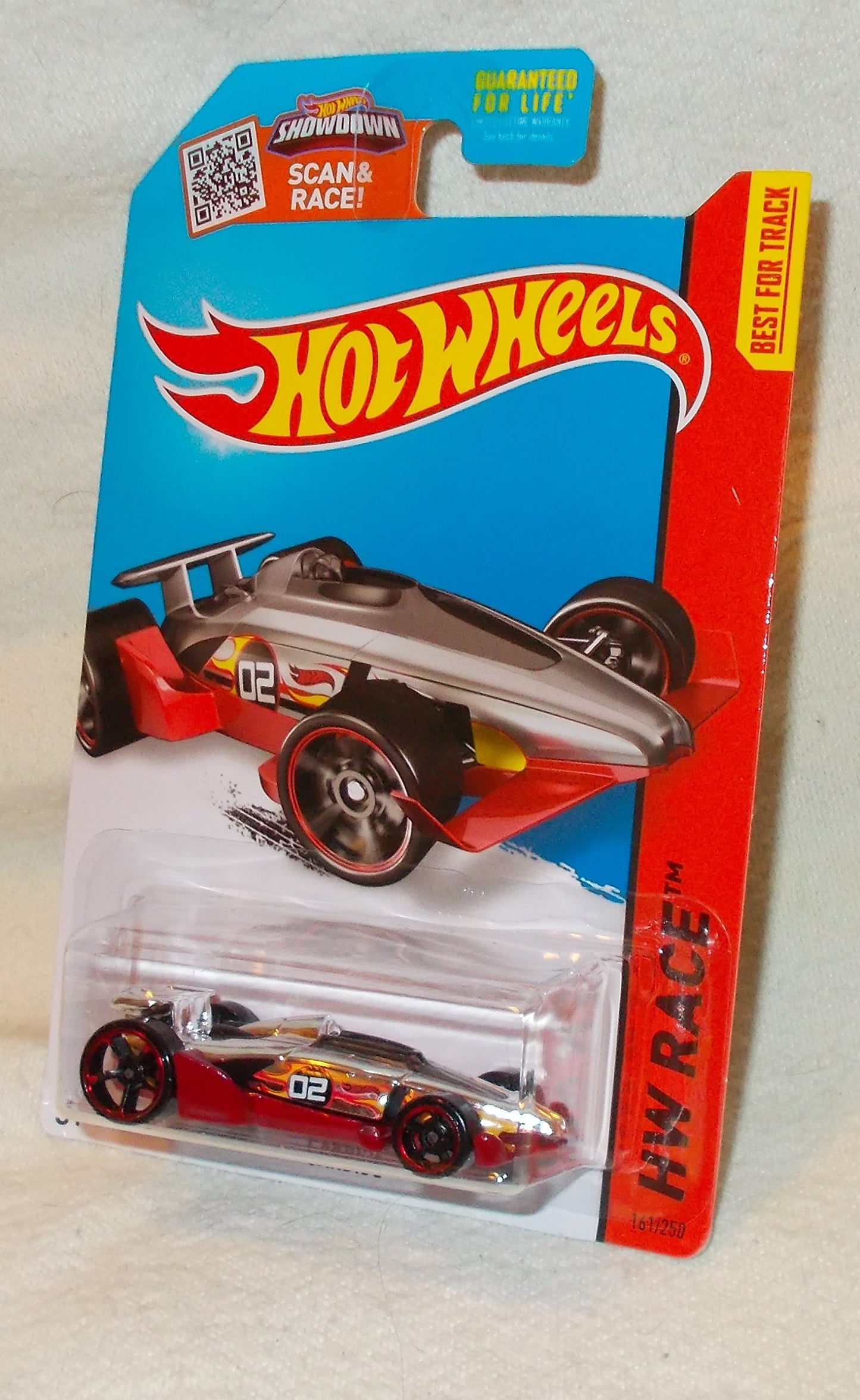 Hot Wheels, 2015 HW Race, Carbide [Chrome/Red] Die-Cast Vehicle #161/250