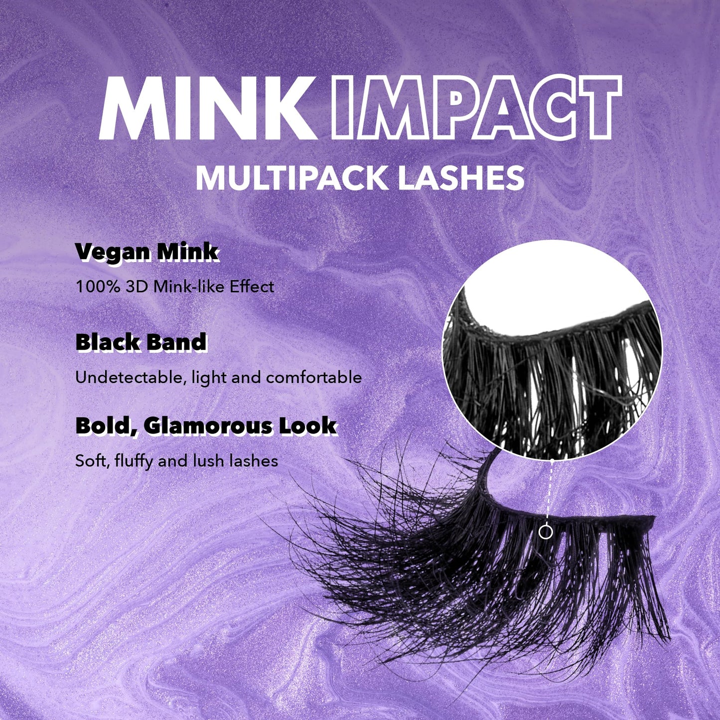 I-Envy 3-in-1 MinkImpact Multipack, 100% 3D Mink-Like Vegan Lashes, Soft, Natural, Fluffy & Lush, Clear Undetectable Band, Lightweight & Comfortable…