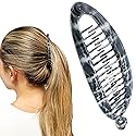 Camila Paris CP3102 4.5 inch French Banana Clip Hair Comb Classic Girls Updo Flexible Ponytail Holder Interlocking Banana Combs, Fashion Durable