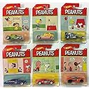 2017 Hot Wheels PEANUTS Complete Set Of 6 : CHARLIE BROWN (Bone Shaker), SNOOPY (Altred Ego), LUCY (Purple Passion), FRANKLIN (Chicane), LINUS…