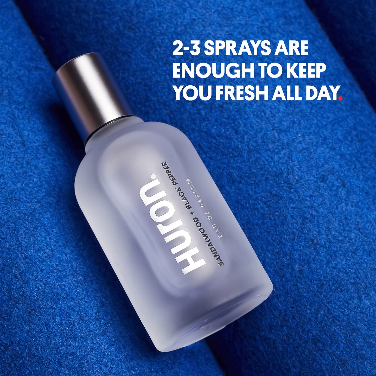 Huron Men’s Cologne - Eau de Parfum for Everyday Wear - Clean & Woody Scent of Sandalwood, Black Pepper, Cedarwood & Amber - Long Lasting - Safe