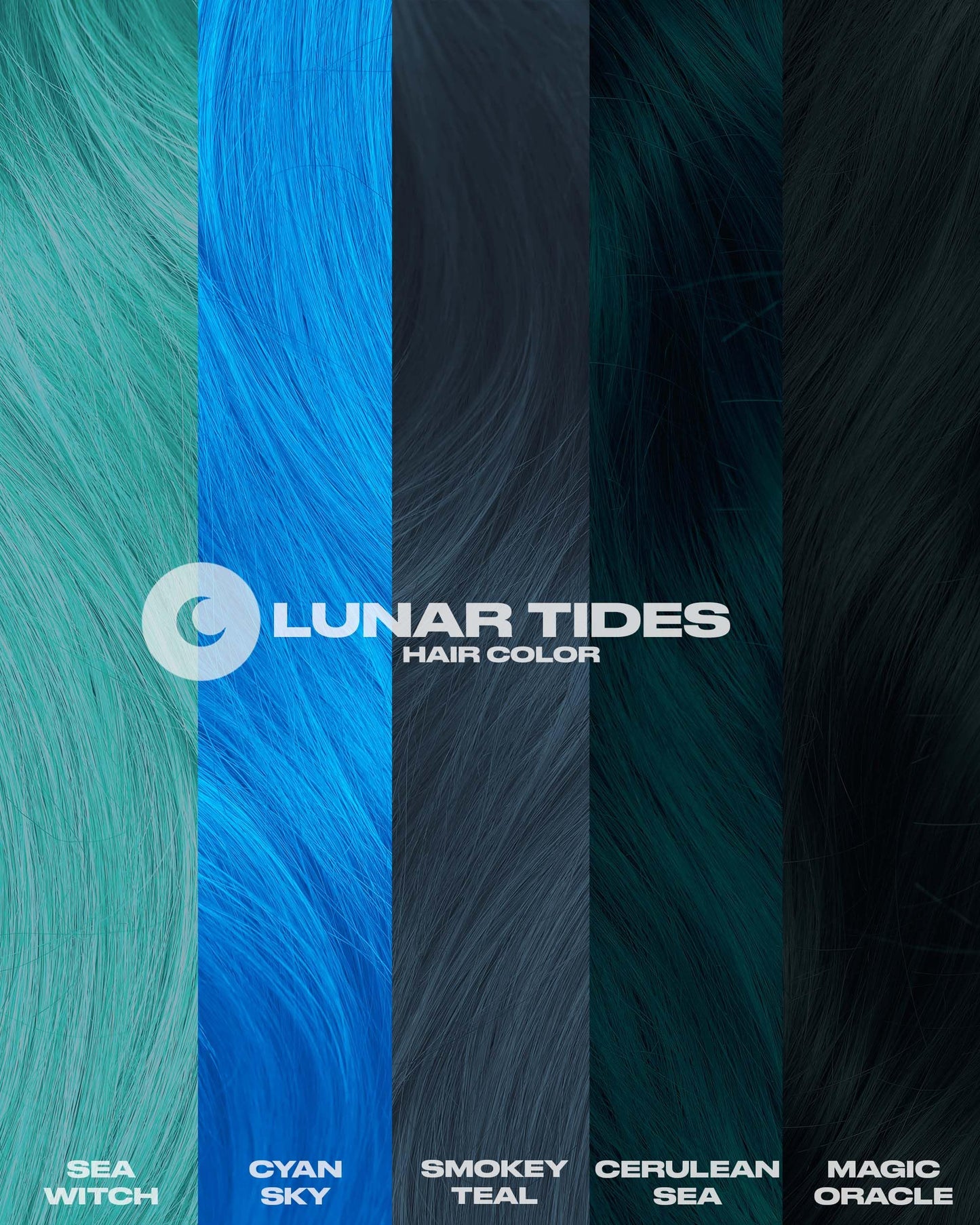 Lunar Tides Semi-Permanent Hair Color (43 colors) (Cyan Sky, 8 fl. oz.)