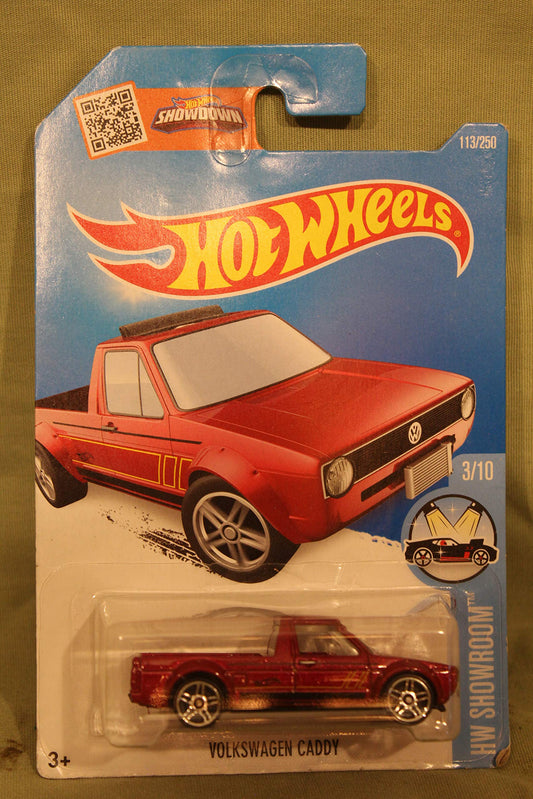 Hot Wheels, 2016 HW Showroom, Volkswagen Caddy [Maroon] Die-Cast Vehicle #113/250