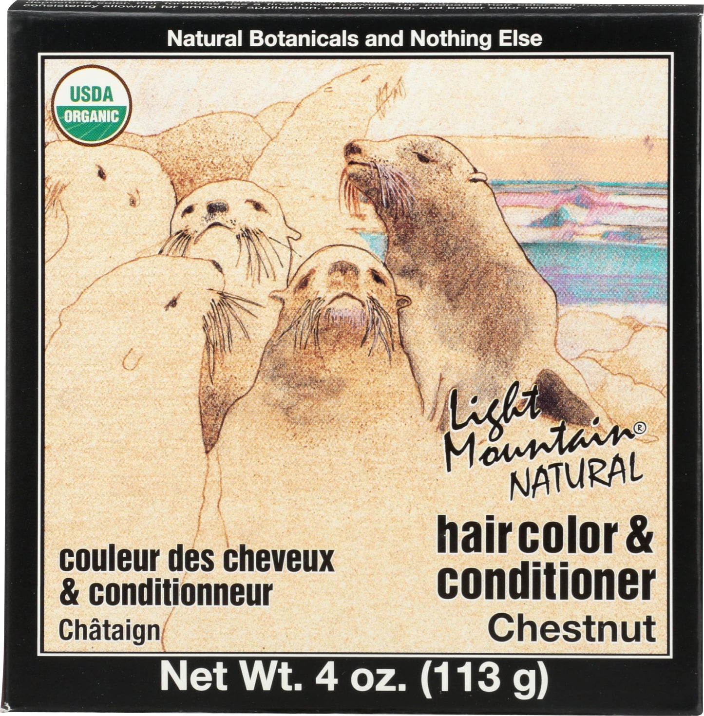 Light Mountain Natural Hair Color & Conditioner, Chestnut - 4 Oz