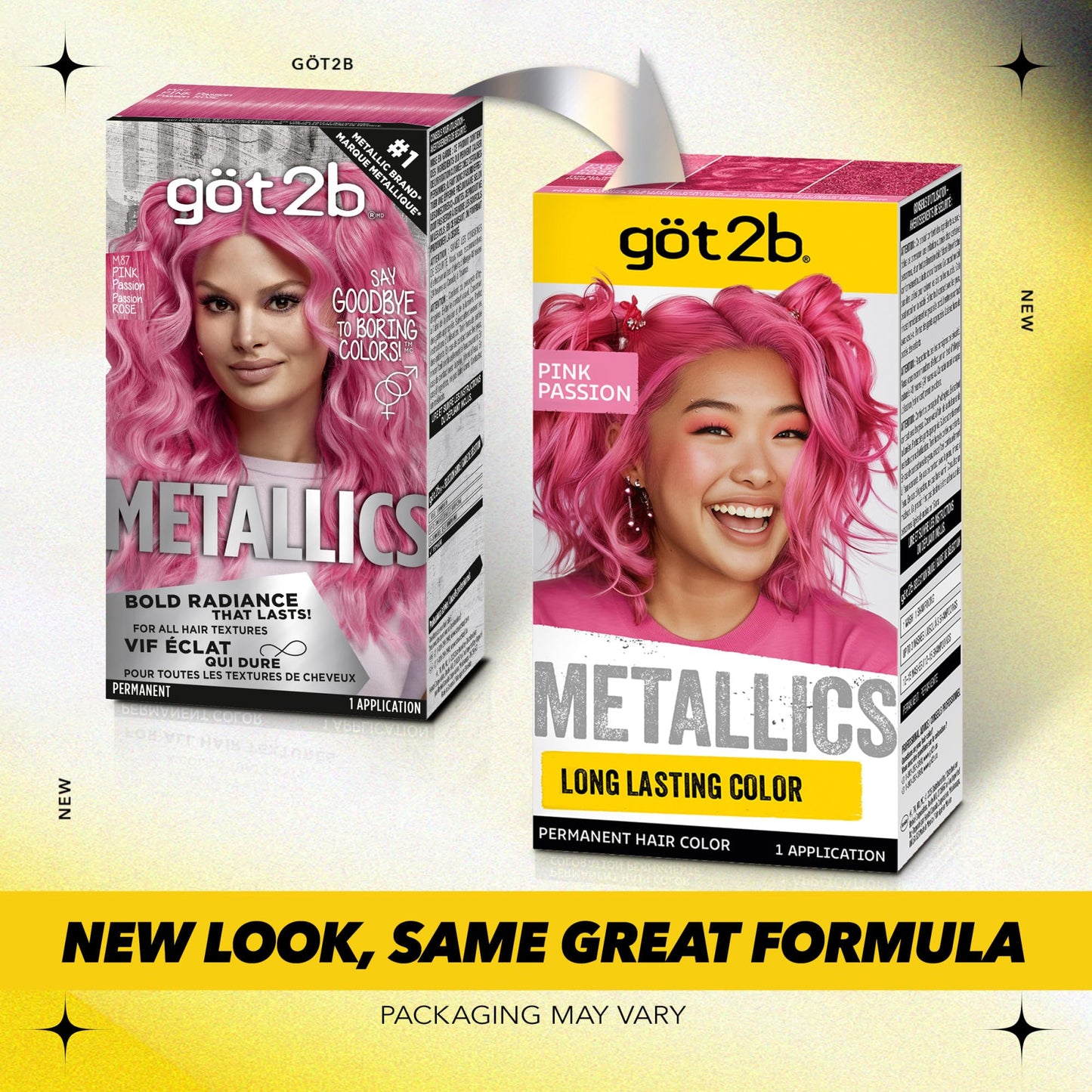 Got2b Metallics, Permanent Hair Color, M87 Pink Passion