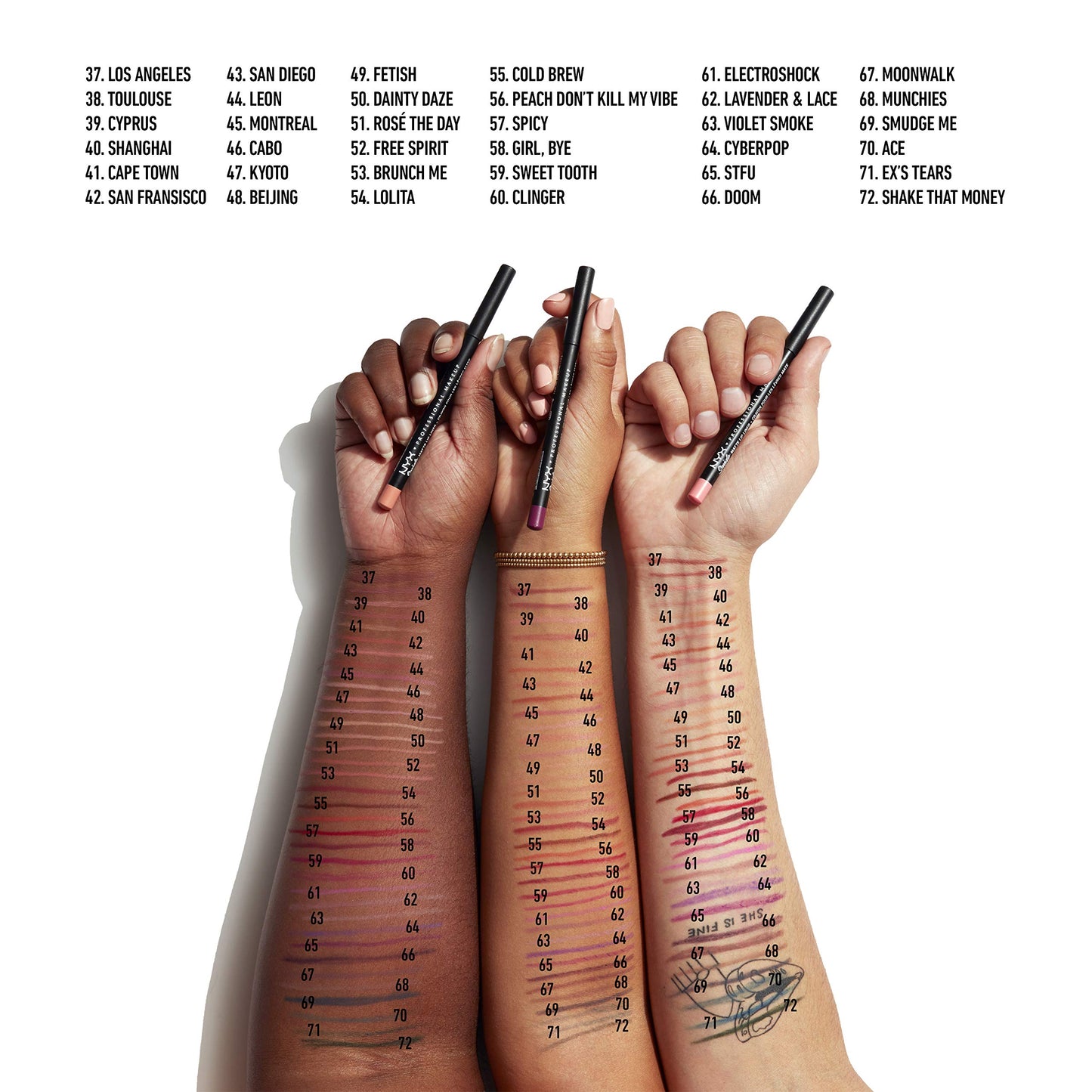 NYX PROFESSIONAL MAKEUP Suede Matte Lip Liner, Vegan Formula - Shanghai (Warm Mid-Tone Nude) Beauty & Personal Care NYX PROFESSIONAL MAKEUP