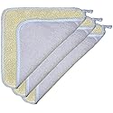 3 pcs/set Soft Weave Home Spa Exfoliating Face and Body Wash Cloths, Dual-Sided With Exfoliating Scrub and Soft Terry Cloth - Shower Scrubber - Remove