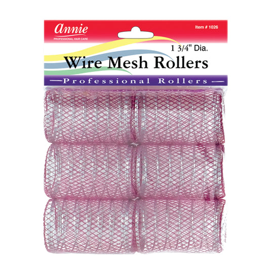 Annie 1-3/4" Jumbo Wire Mesh Hair Rollers - 6 Pcs Beauty & Personal Care Annie
