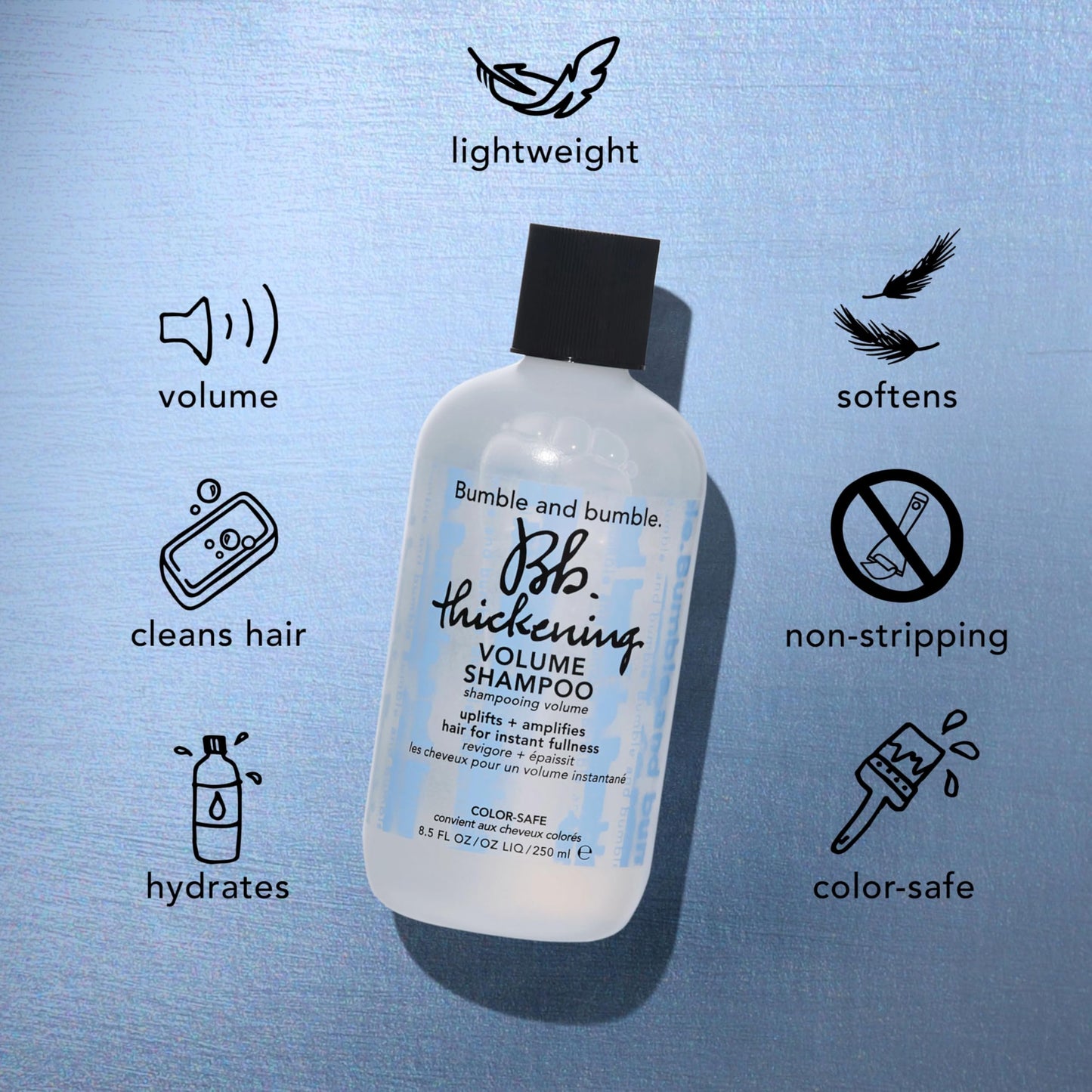 Bumble and bumble. Thickening Travel-Size Volumizing Hair Set for Fine Hair | Shampoo, Conditioner + Dry Texture Spray | 3-Piece Set | Travel Size