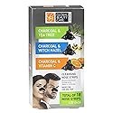 Global Beauty Care Premium 18 Nose Cleansing Strips VARIETY PACK Charcoal with Tea Tree, Witch Hazel, & Vitamin C For Blackheads Removal Strips - 18