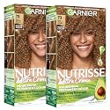 Garnier Nutrisse Ultra Crème Hair Color, Permanent Hair Dye with 100% Gray Coverage, Vegan & Cruelty-Free, 73 Dark Golden Blonde (Honey Dip), 2 Count