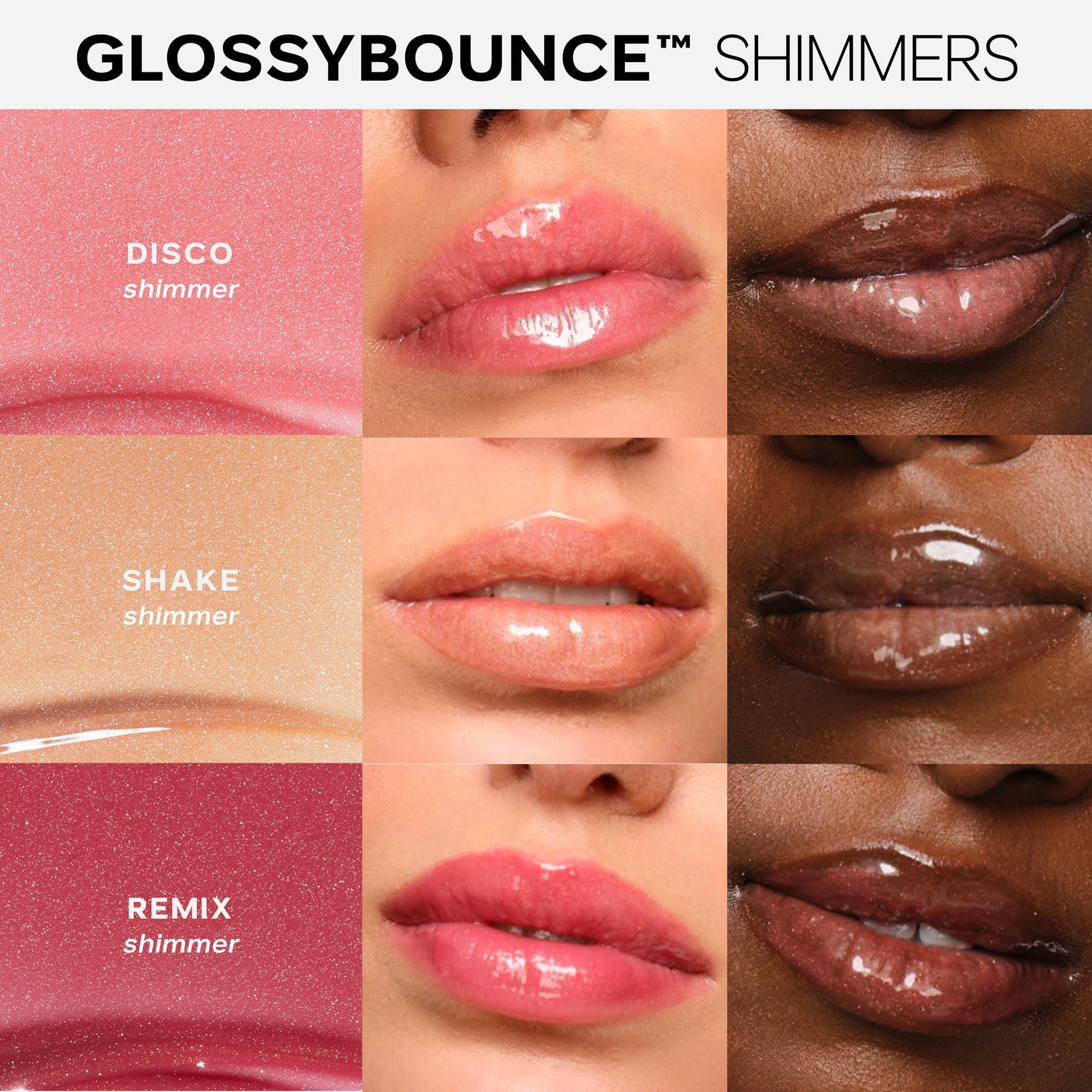 Saie Glossybounce - Hydrating Lip Gloss and Tinted Lip Oil Hybrid with Hyaluronic Acid & Jojoba Oil for Non-Sticky, Ultra-Shiny, Plump & Soft Lips -