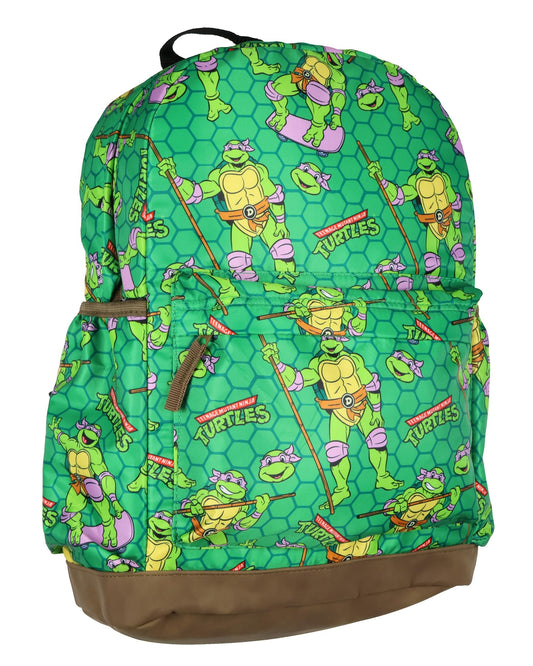 TMNT Backpack Nickelodeon Teenage Mutant Ninja Turtles Mayhem Character Kids School Bookbag Donatello