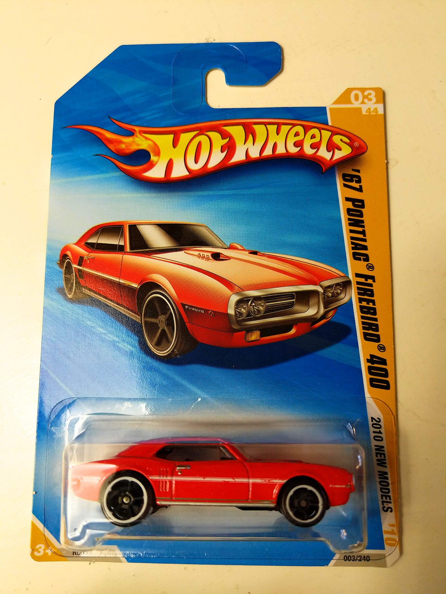 Hot Wheels 2010 New Models, RED '67 Pontiac Firebird 400 3/44