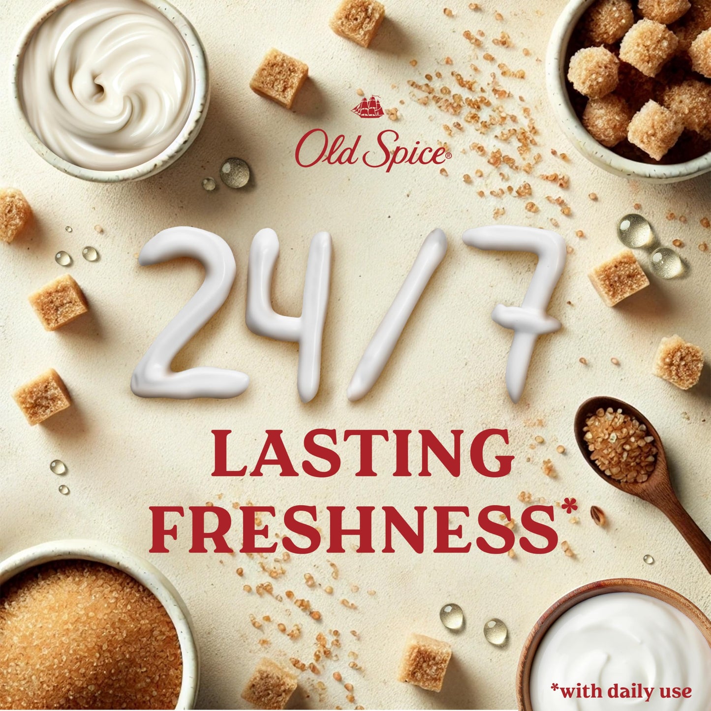 Old Spice GentleMan's Exfoliating & Moisturizing Body Wash for Men, 24/7 Shower Fresh with Long Lasting Scent, Renewing Vitamin B3 Blend, Brown Sugar