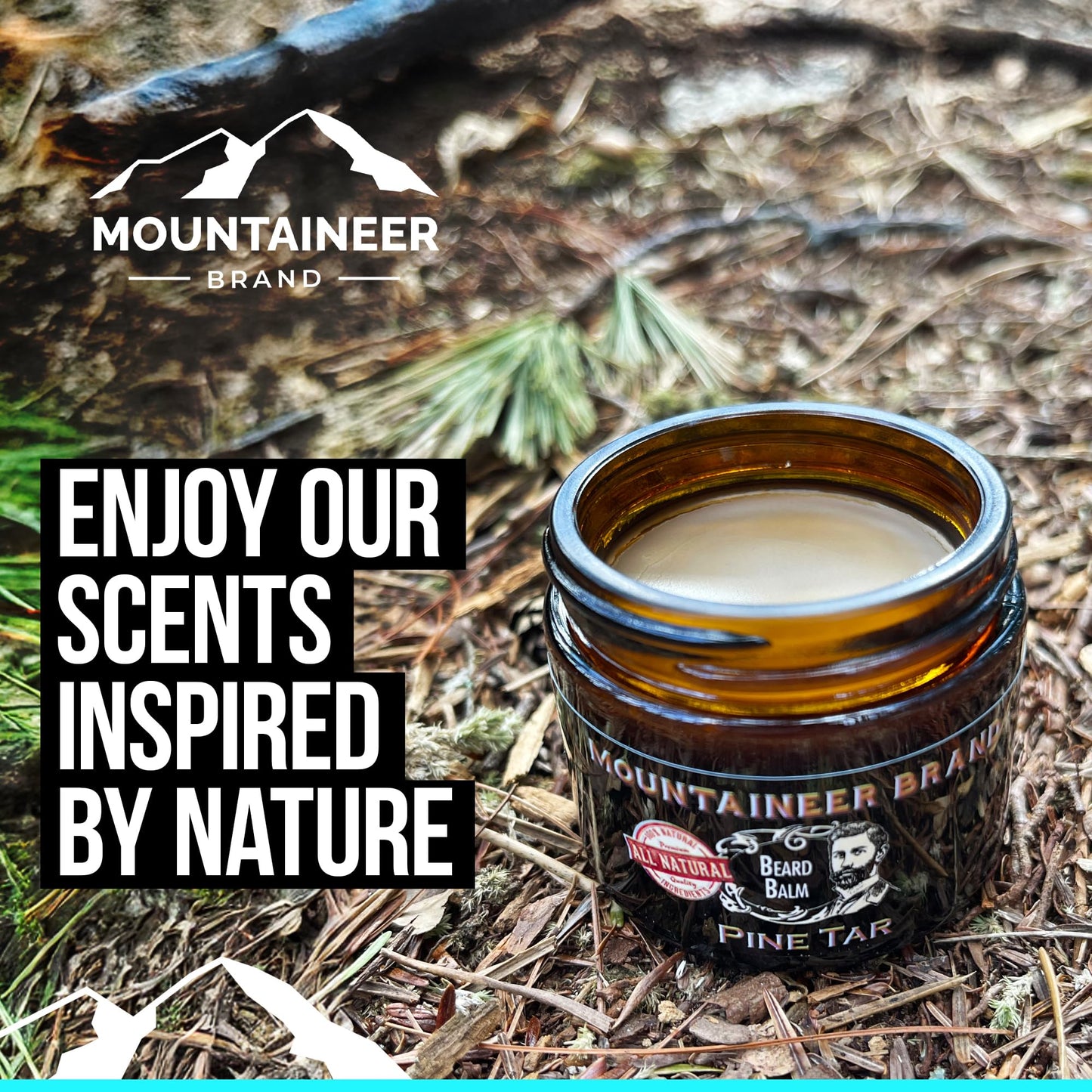 Mountaineer Brand Natural Beard Balm with Timber Scent | Scents Inspired by Nature | Beard Butter for Men | Leave in Condidtioner | Hydrates, Softens
