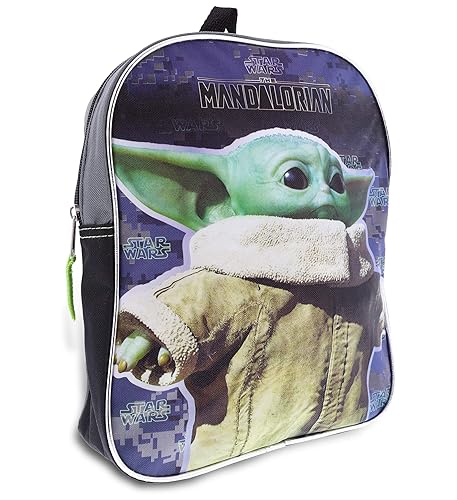 Fast Forward Star Wars The Child Baby Yoda 11" Half Moon Backpack Standard, Gray