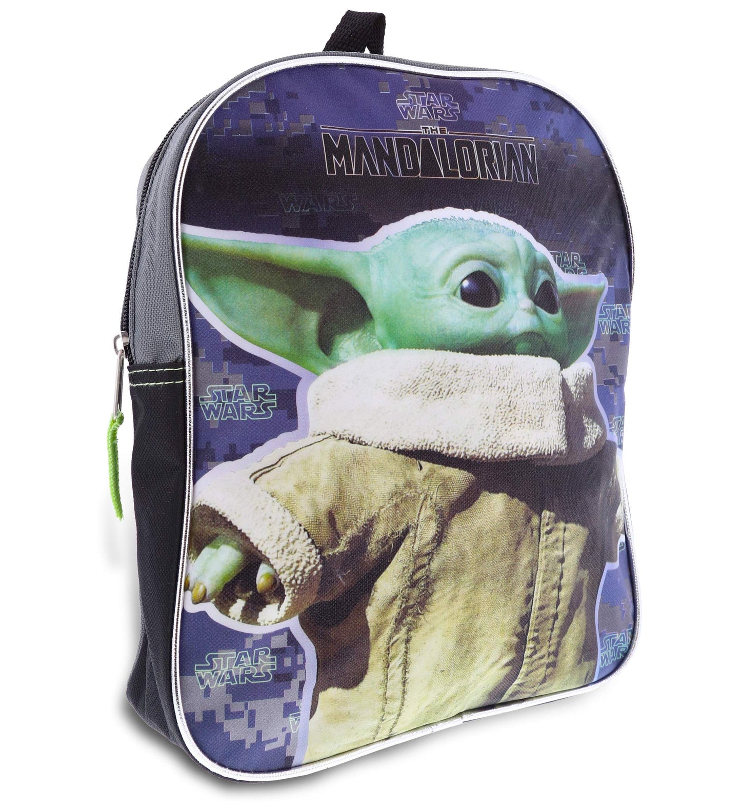 Fast Forward Star Wars The Child Baby Yoda 11" Half Moon Backpack Standard, Gray