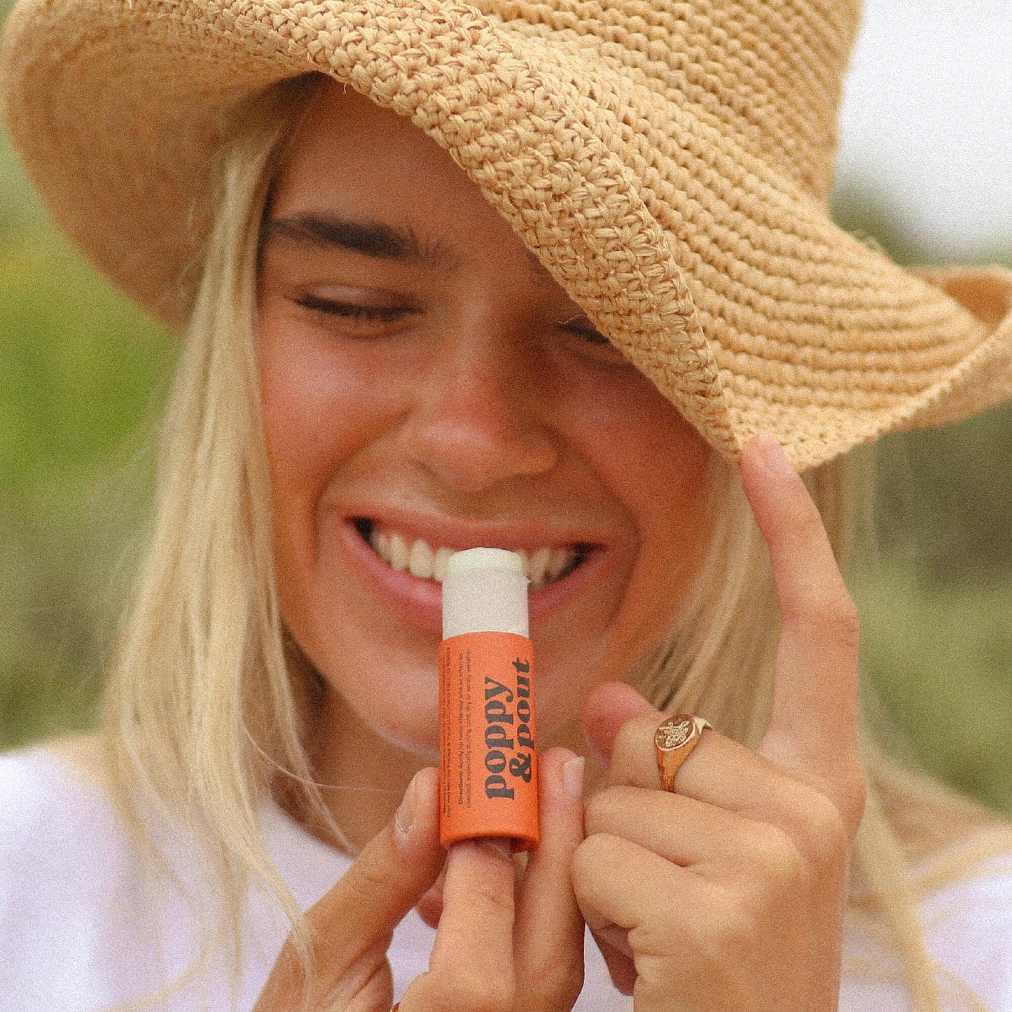 Poppy & Pout Orange Blossom Jumbo Lip Balm | All Natural Lip Balms & Moisturizers | Hydrates with Beeswax, Vitamin E, Organic Coconut Oil |