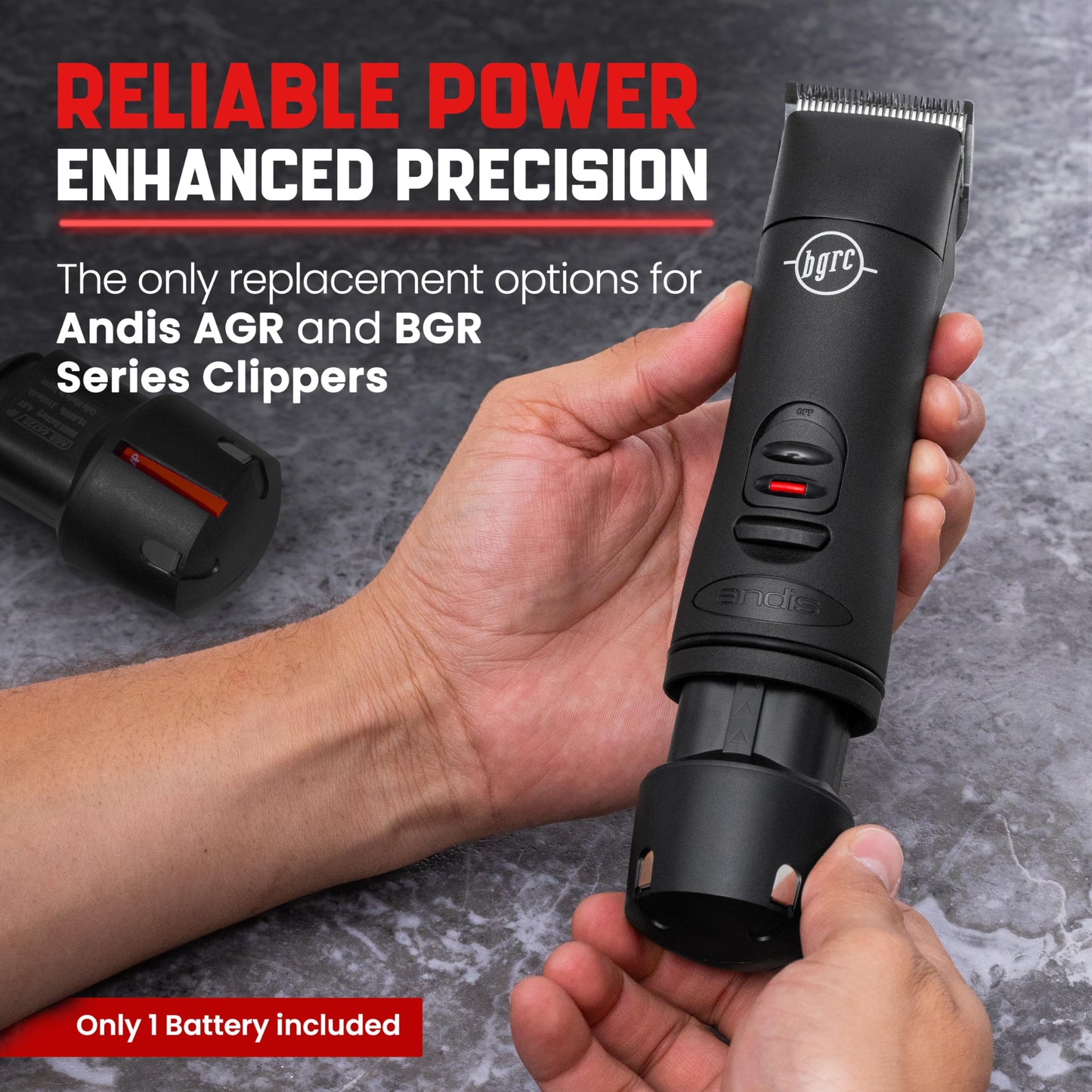 High-Capacity Replacement Battery for Andis PowerGroom AGR and BGR Clippers. NiMH, 2100mAh, Japanese Cells. Compatible with Andis Cordless Clippers Beauty and Personal Care Artisan Power