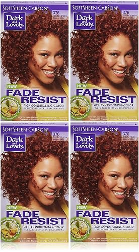 Dark & Lovely (Pack of 4) Fade Resistant Rich Conditioning Color 376 - Red Hot Rhythm