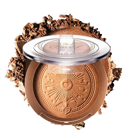 Too Faced Sun Bunny Blushing Bronzer | Dual-Shade Sheer, Luminous Bronzer Blush with Pink Undertones to Mimic Natural Flush, Sun Bunny, 0.28 Ounce
