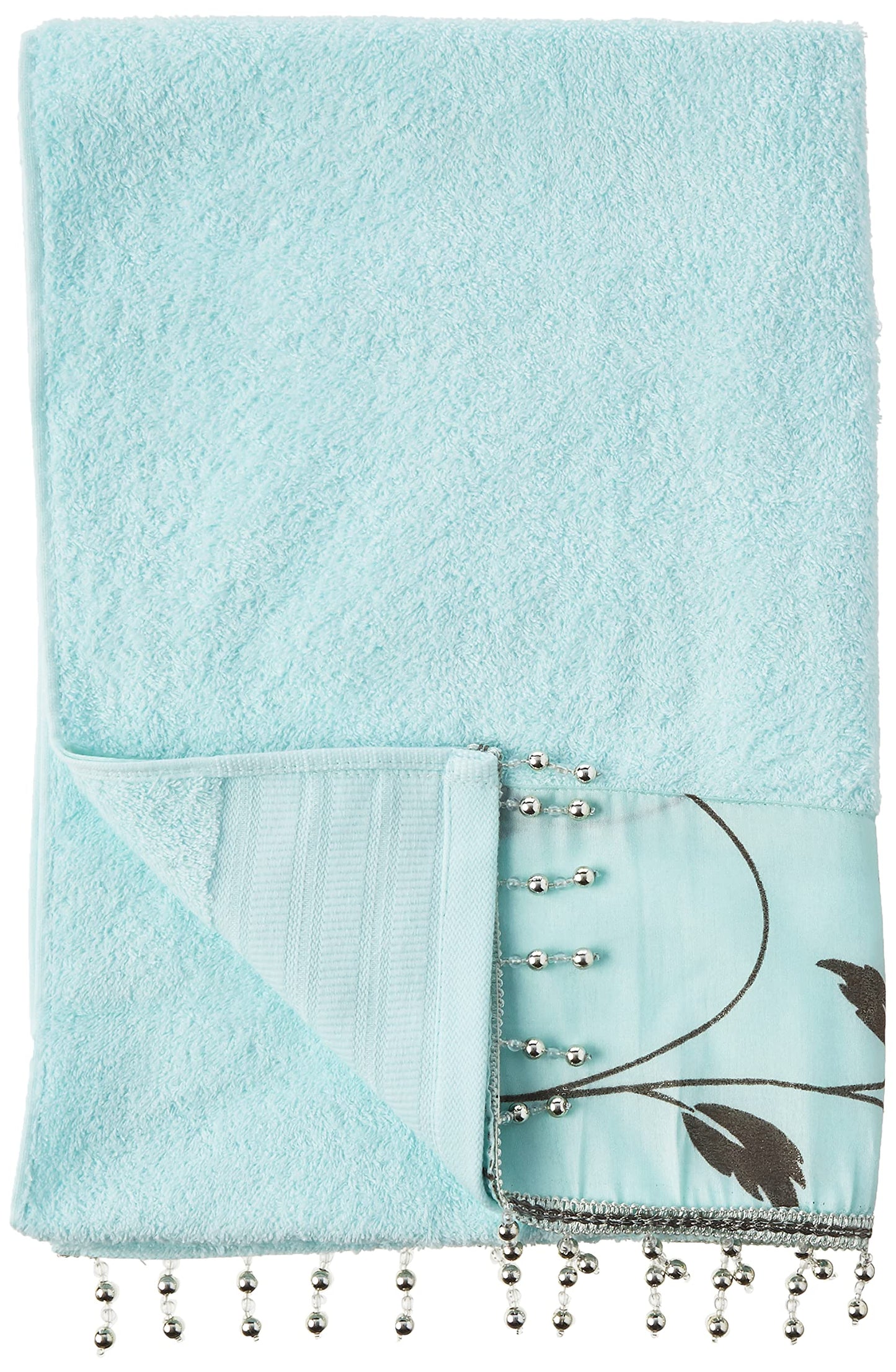 Popular Bath 705966 Bath Towels, Avantie Collection, 3-Piece Set, Aqua