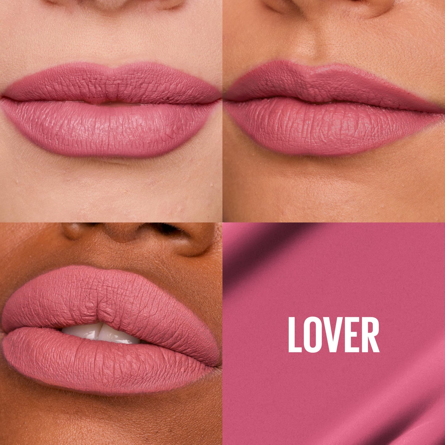 Maybelline Super Stay Matte Ink Liquid Lipstick Makeup, Long Lasting High Impact Color, Up to 16H Wear, Lover, Mauve Neutral, 1 Count, Packaging May