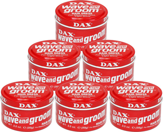 Dax Wave and Groom Hair Dress, 3.5-Ounce Jars (Pack of 6) Beauty & Personal Care DAX