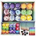 Chakra Healing Gemstones Bath Bombs. 15 Essential Oil Bath Bombs. Real Chakra Stones Bath Bombs for Adults. Perfect for Yoga Lovers. Meditation…
