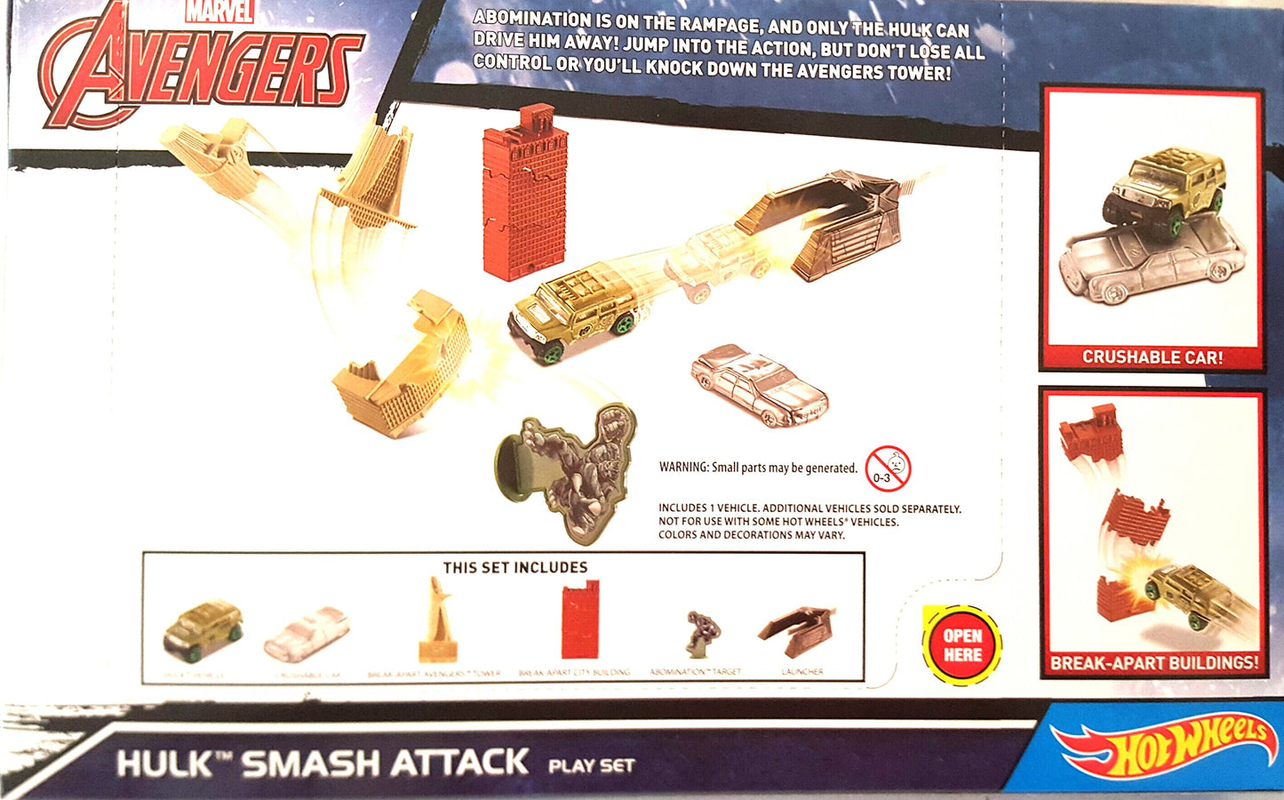 Hot Wheels Marvel Avengers Hulk Smash Attack
