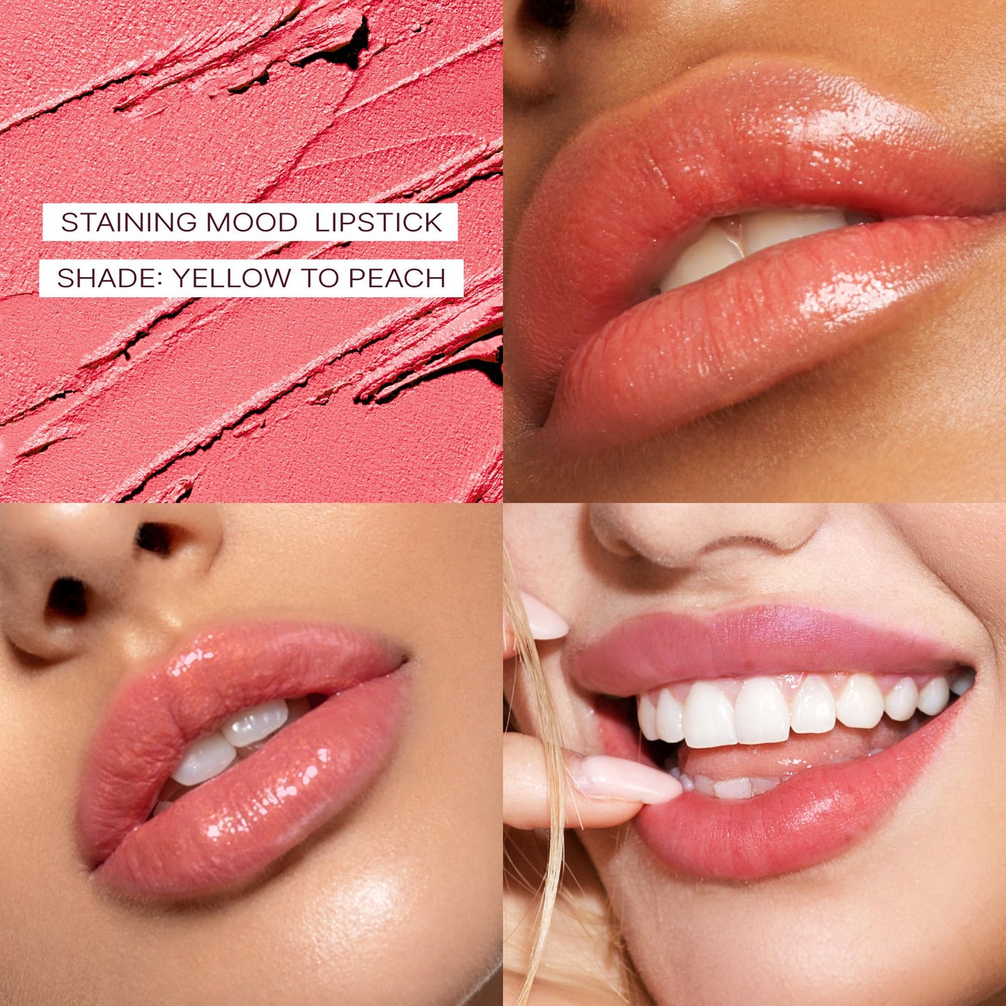 Ruby Kisses Staining Mood Lipstick, pH Color Changing Lip Balm Tint, Lightweight Hydrating Formula with Coconut Oil, Temperature-Reactive Long Lasting Satin Finish Color, Banana Scented