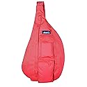 KAVU Original Rope Sling Pack with Adjustable Rope Shoulder Strap, Flamingo