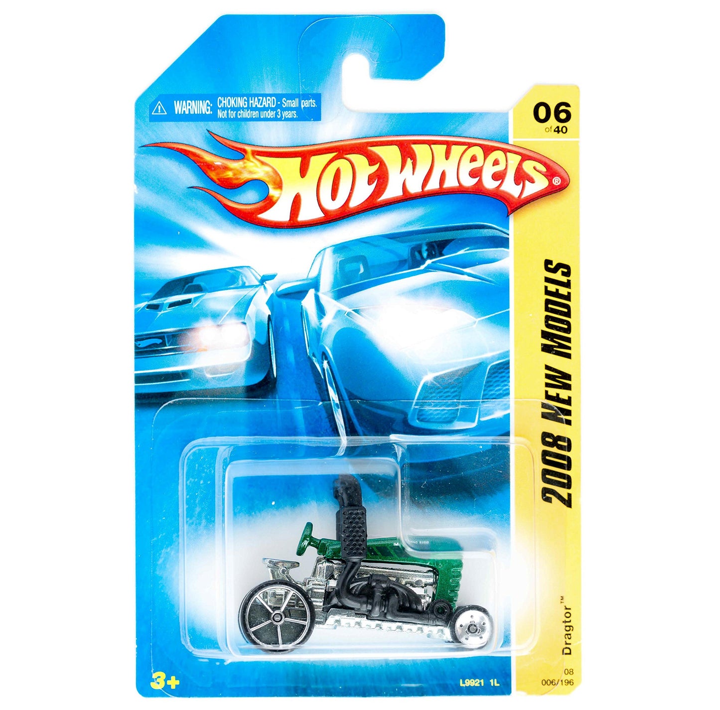 Hot Wheels 2008 New Models #6 Dragtor Green Collectible Collector Car #2008-6 2008