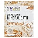Aura Cacia Aromatherapy Mineral Bath, Relaxing, Sweet Orange, 2.5 oz (70.9 g)