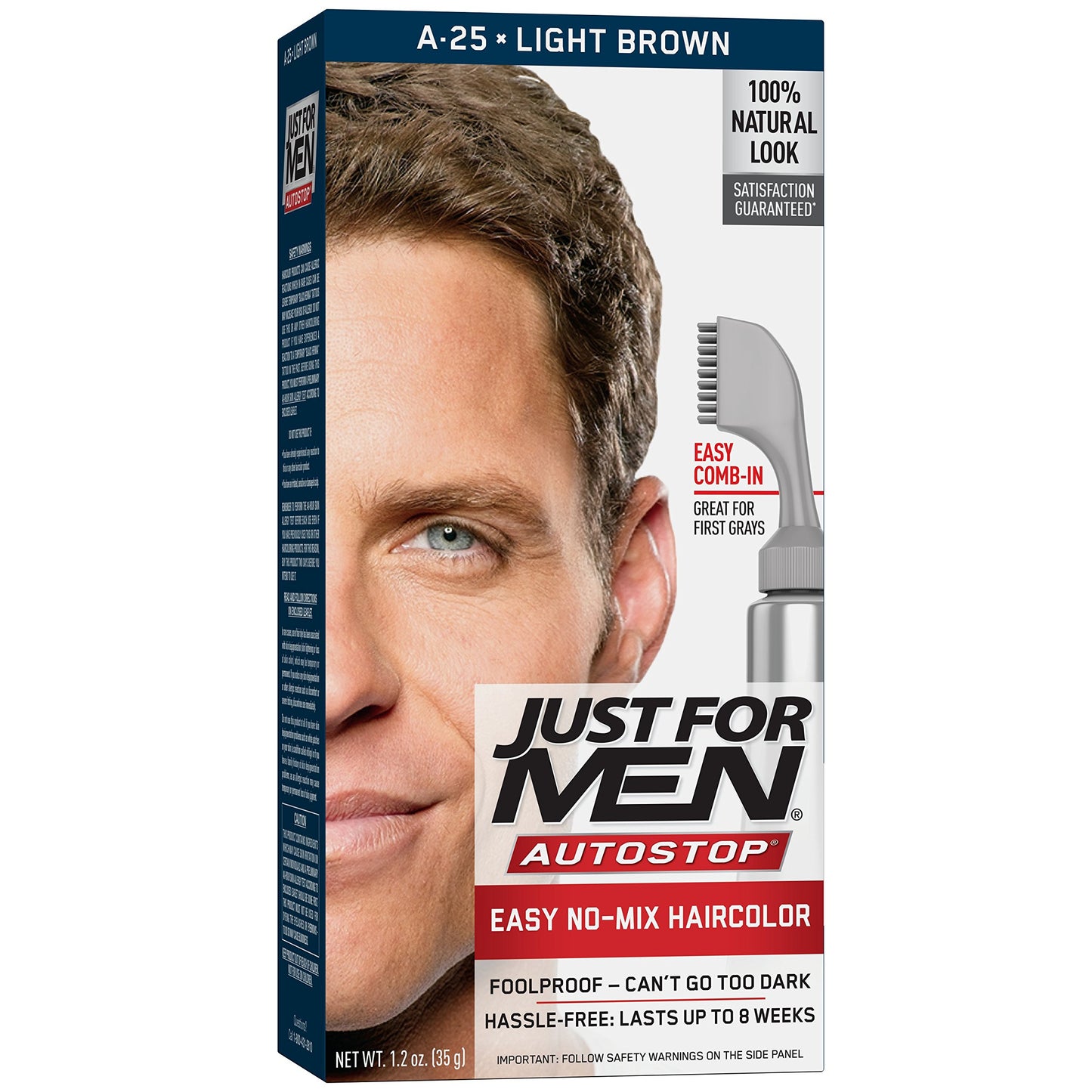 Just For Men AutoStop Men's Hair Color, Light Brown