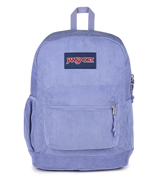 JanSport Cross Town Plus Remix Backpack - Padded Back Panel, Laptop Sleeve, and Front Pocket Organizer - Lavender Ash Corduroy