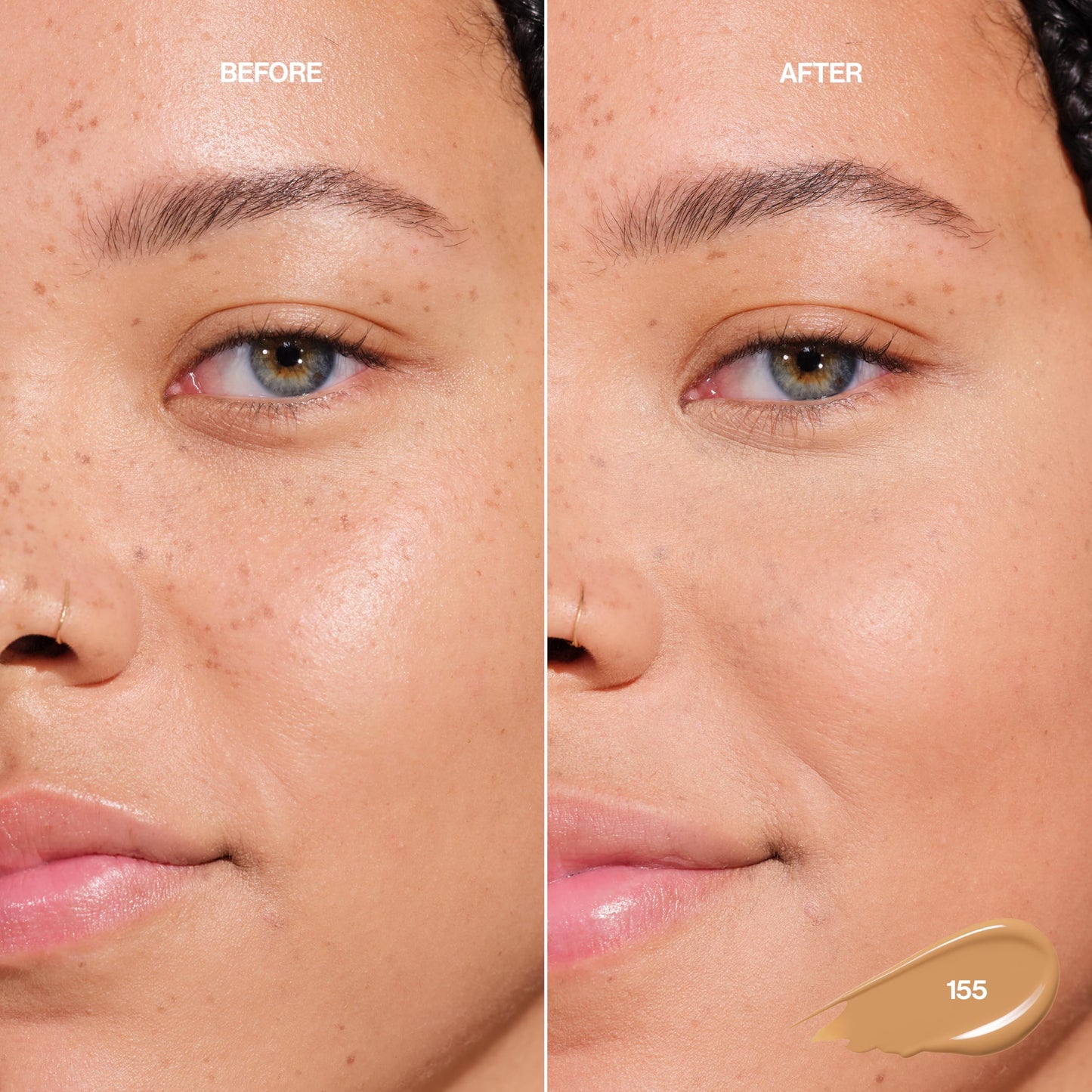 Revlon Glimmer Brightening Concealer, Liquid Under Eye Makeup, Made with Caffeine, Vitamin C, & Stevioside, 155, 0.3 fl oz