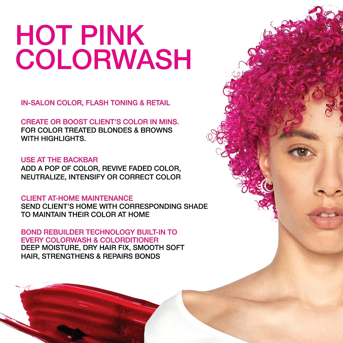 Celeb Luxury Viral Colorwash, Professional Semi-Permanent Hair Color Depositing Shampoo, Hot Pink 8.25 Fl Oz (Pack of 1) Beauty and Personal Care Celeb Luxury