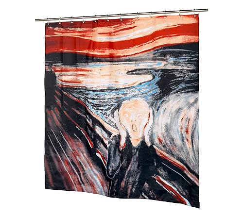 Carnation Home Fashions "The Scream Fabric Shower Curtain
