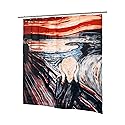 Carnation Home Fashions "The Scream Fabric Shower Curtain