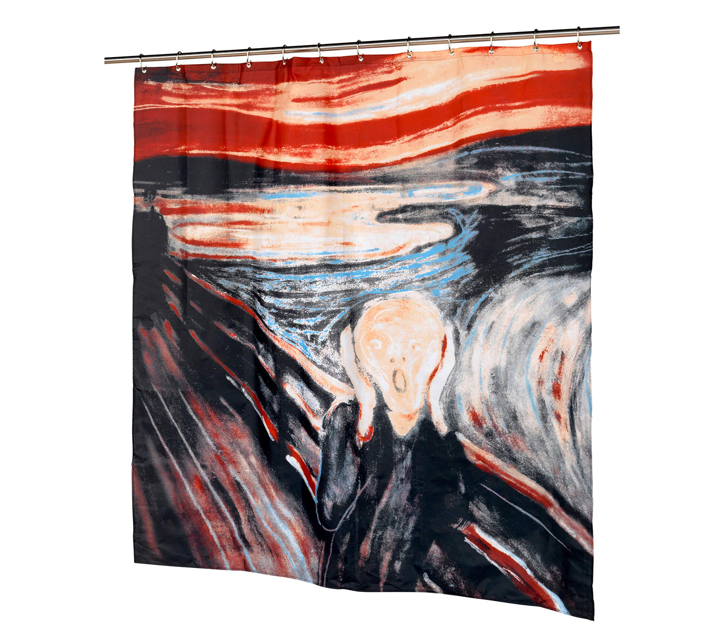 Carnation Home Fashions "The Scream Fabric Shower Curtain