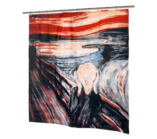 Carnation Home Fashions "The Scream Fabric Shower Curtain